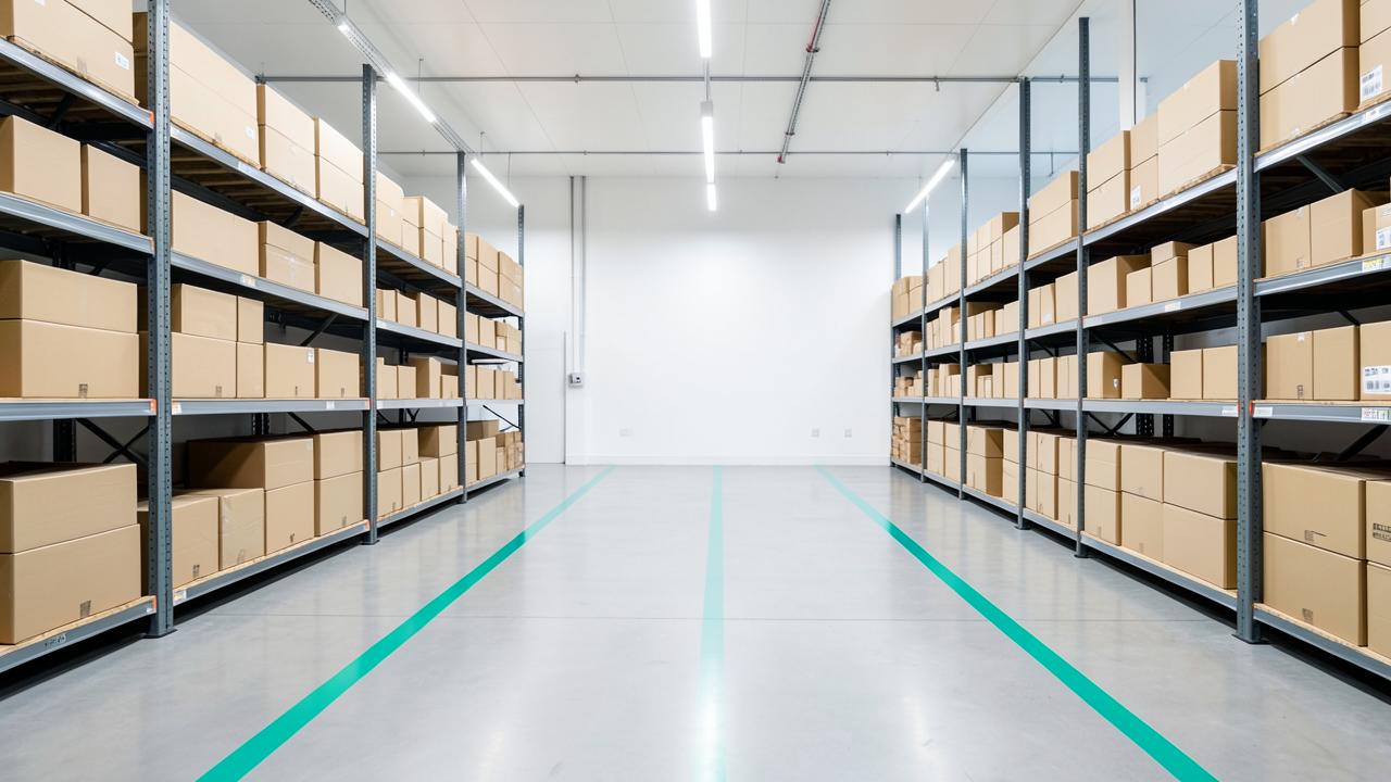 Consolidation aisle in the Tinabuy warehouse